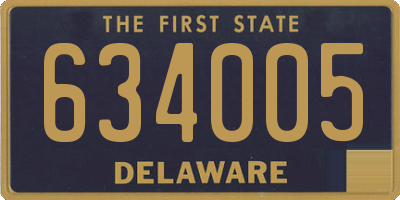 DE license plate 634005
