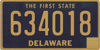 DE license plate 634018