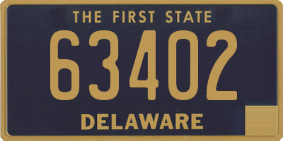 DE license plate 63402