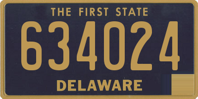 DE license plate 634024