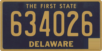 DE license plate 634026