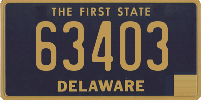 DE license plate 63403