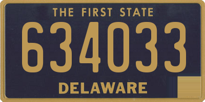 DE license plate 634033