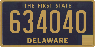DE license plate 634040