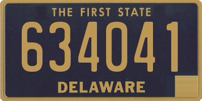 DE license plate 634041
