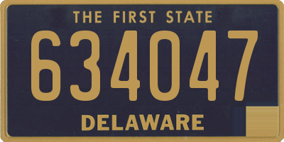 DE license plate 634047