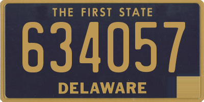 DE license plate 634057