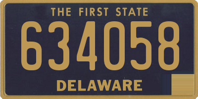 DE license plate 634058