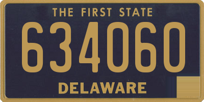 DE license plate 634060