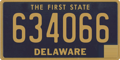 DE license plate 634066