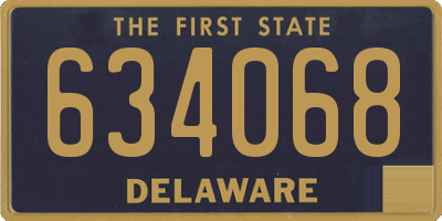 DE license plate 634068