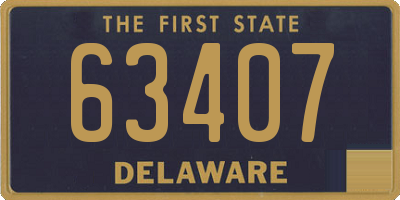 DE license plate 63407