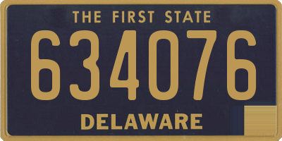 DE license plate 634076