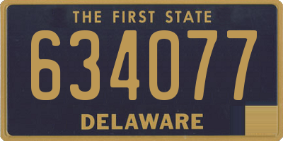 DE license plate 634077