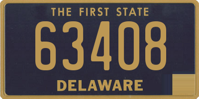 DE license plate 63408