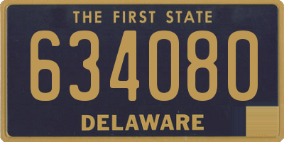 DE license plate 634080