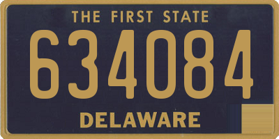 DE license plate 634084
