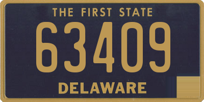 DE license plate 63409