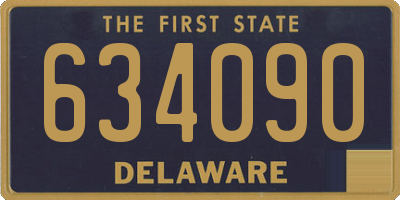 DE license plate 634090