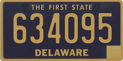 DE license plate 634095