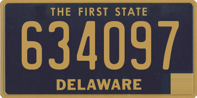 DE license plate 634097
