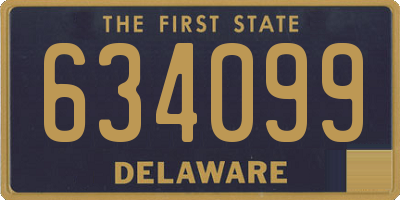DE license plate 634099