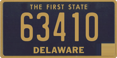 DE license plate 63410