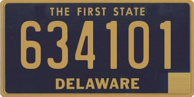 DE license plate 634101