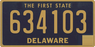 DE license plate 634103
