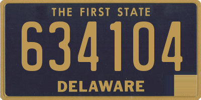 DE license plate 634104