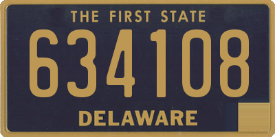 DE license plate 634108