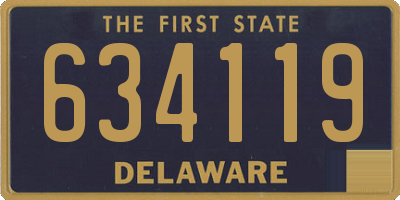DE license plate 634119