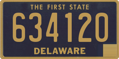 DE license plate 634120