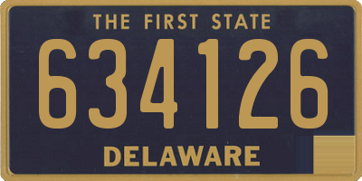 DE license plate 634126