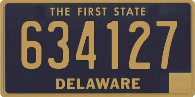 DE license plate 634127
