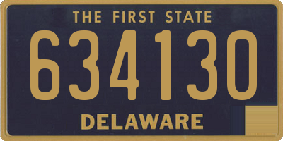 DE license plate 634130