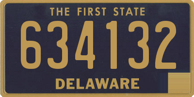 DE license plate 634132