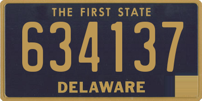 DE license plate 634137
