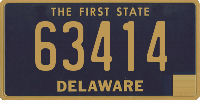 DE license plate 63414