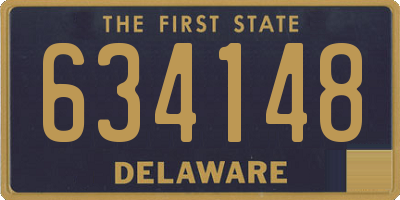 DE license plate 634148