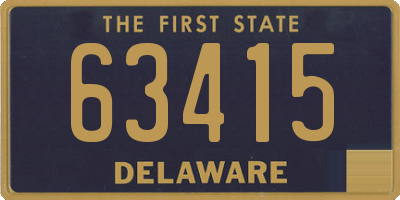 DE license plate 63415