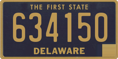 DE license plate 634150