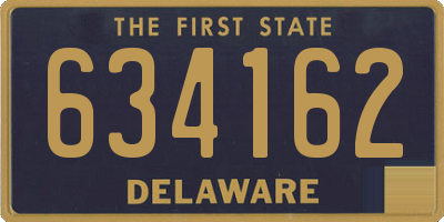DE license plate 634162