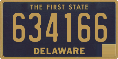 DE license plate 634166