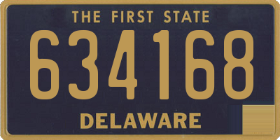 DE license plate 634168