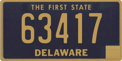 DE license plate 63417