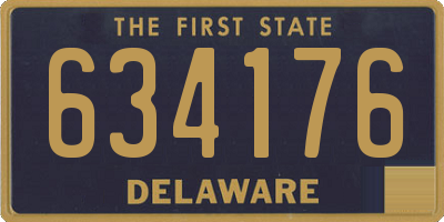 DE license plate 634176