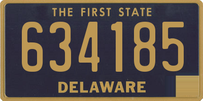 DE license plate 634185