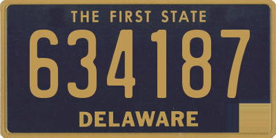 DE license plate 634187