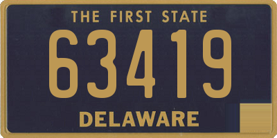 DE license plate 63419